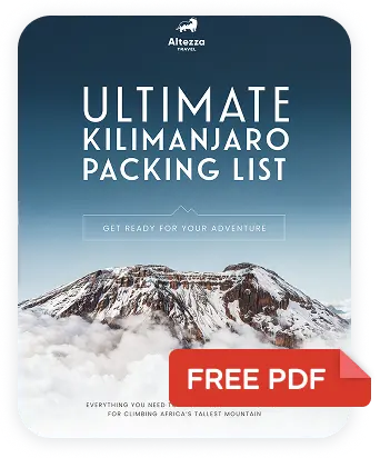 Recevoir votre liste d’équipement Kilimandjaro en PDF